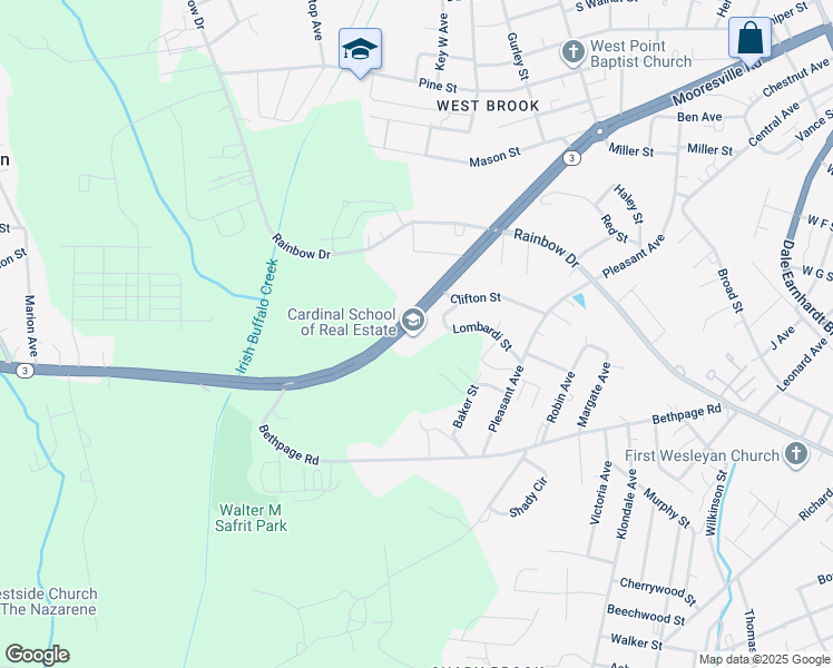 map of restaurants, bars, coffee shops, grocery stores, and more near 1309 Mooresville Road in Kannapolis