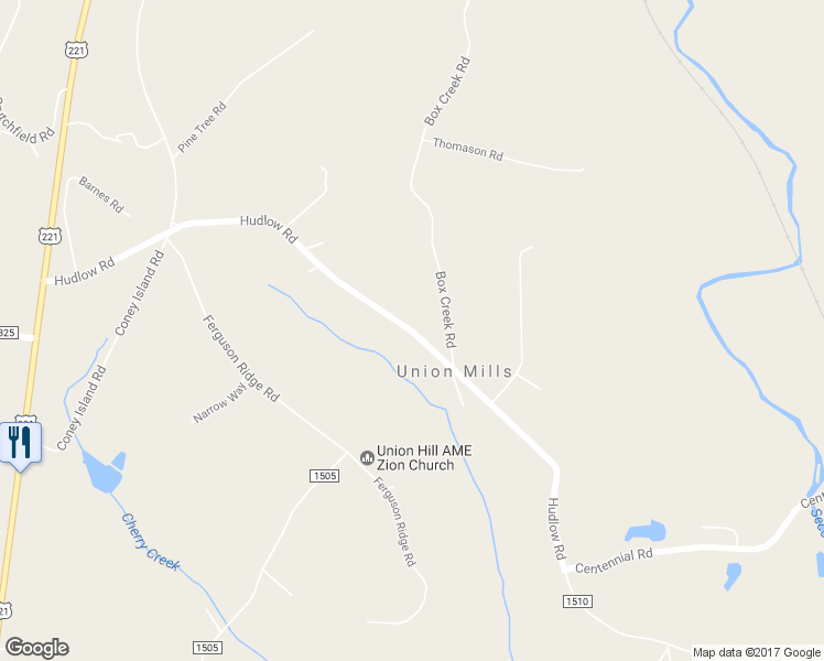 map of restaurants, bars, coffee shops, grocery stores, and more near 6476 Hudlow Road in Union Mills