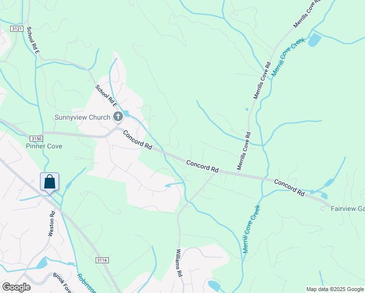 map of restaurants, bars, coffee shops, grocery stores, and more near 14 Concord Knoll Lane in Asheville