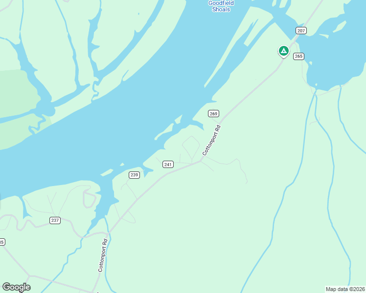 map of restaurants, bars, coffee shops, grocery stores, and more near County Road 241 in Meigs County