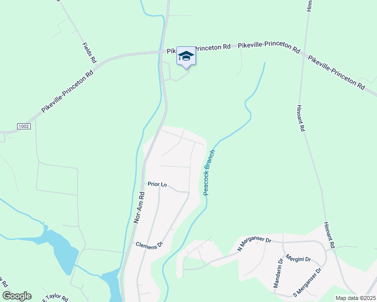 map of restaurants, bars, coffee shops, grocery stores, and more near 405 Clemens Drive in Pikeville