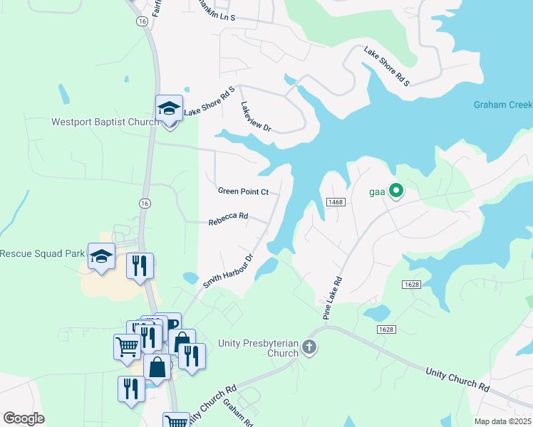 map of restaurants, bars, coffee shops, grocery stores, and more near 2443 Smith Harbour Drive in Denver