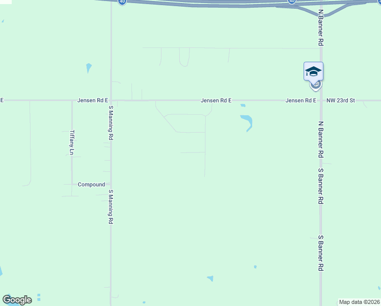 map of restaurants, bars, coffee shops, grocery stores, and more near 8478 Jensen Road East in El Reno