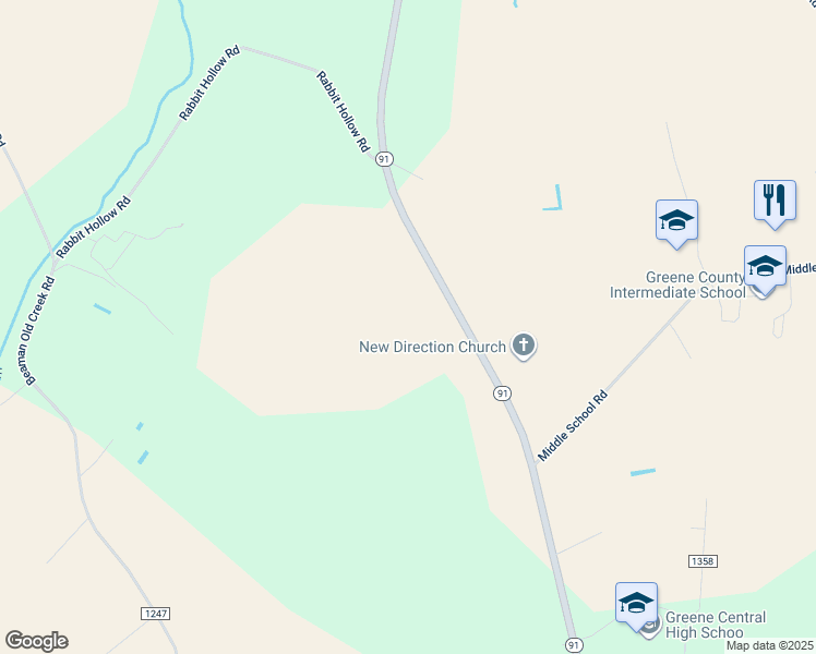 map of restaurants, bars, coffee shops, grocery stores, and more near 2007 North Carolina 91 in Snow Hill