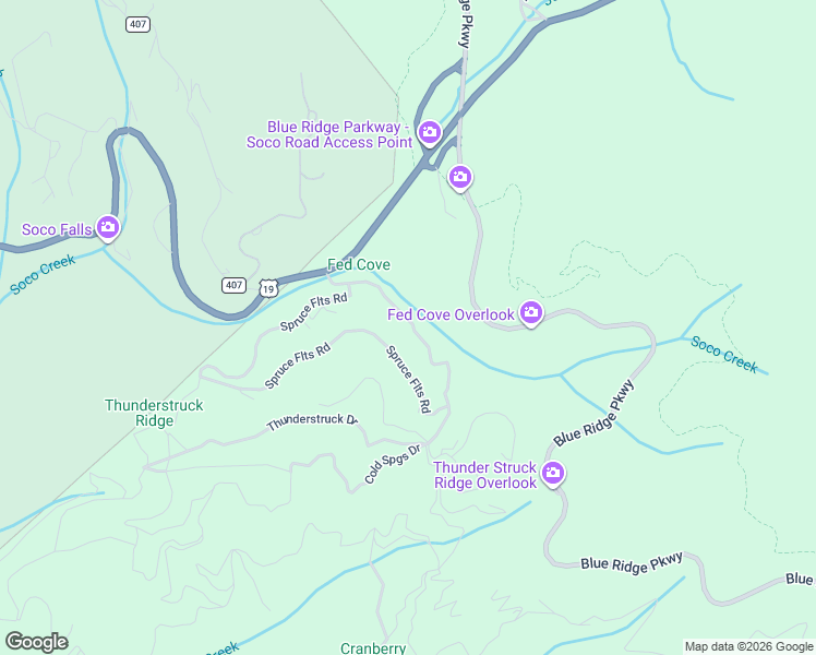 map of restaurants, bars, coffee shops, grocery stores, and more near 300-398 Plott Balsam Road in Maggie Valley