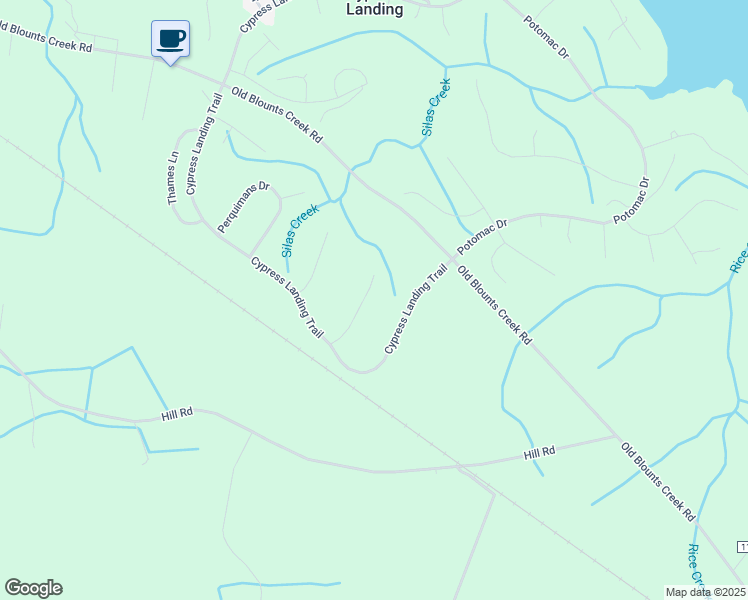 map of restaurants, bars, coffee shops, grocery stores, and more near 112 Santee Drive in Chocowinity