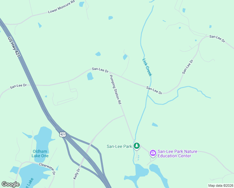 map of restaurants, bars, coffee shops, grocery stores, and more near 194 Pumping Station Road in Sanford