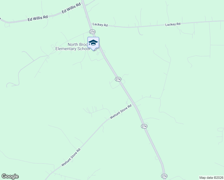 map of restaurants, bars, coffee shops, grocery stores, and more near 850 North Carolina 274 in Cherryville