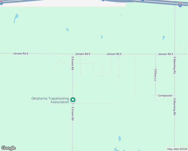 map of restaurants, bars, coffee shops, grocery stores, and more near 6850 Winchester Drive in El Reno