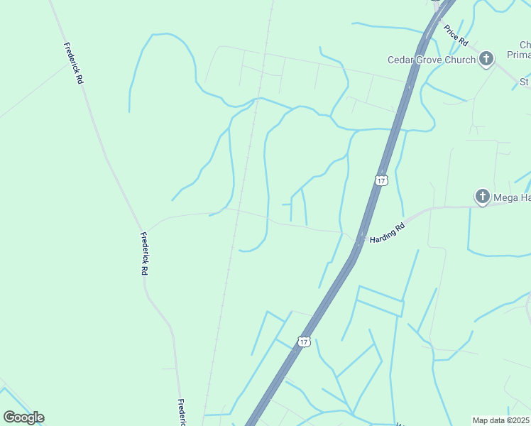 map of restaurants, bars, coffee shops, grocery stores, and more near 5372 U.S. Highway 17 South in New Bern