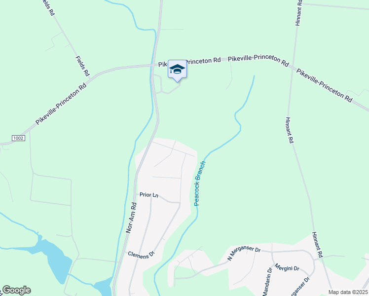 map of restaurants, bars, coffee shops, grocery stores, and more near 203 Ruth Drive in Pikeville