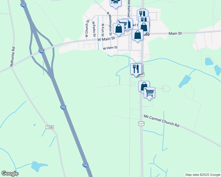 map of restaurants, bars, coffee shops, grocery stores, and more near 209 Booker Street in Pikeville