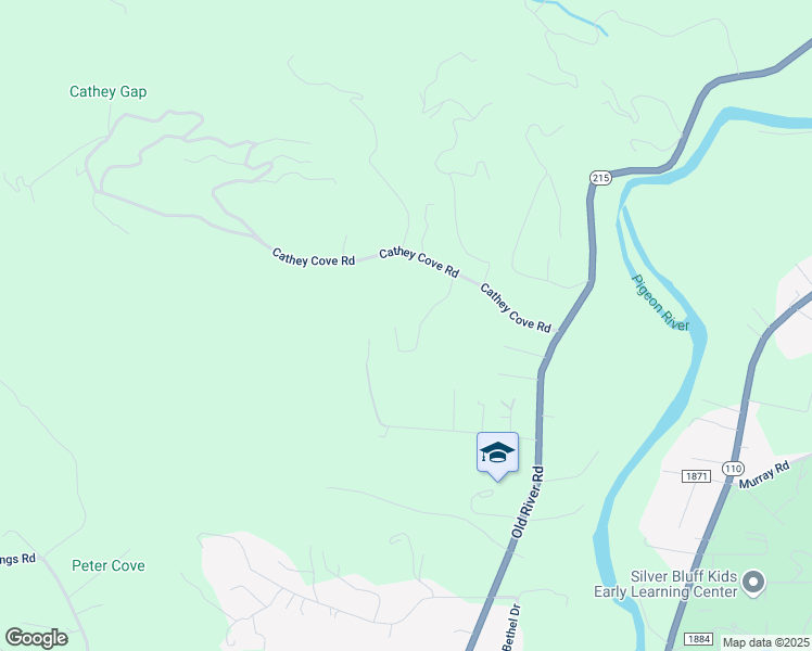 map of restaurants, bars, coffee shops, grocery stores, and more near 350 Oscar Banks Way in Waynesville