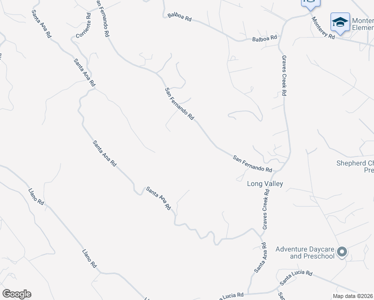 map of restaurants, bars, coffee shops, grocery stores, and more near 3200 San Fernando Road in Atascadero