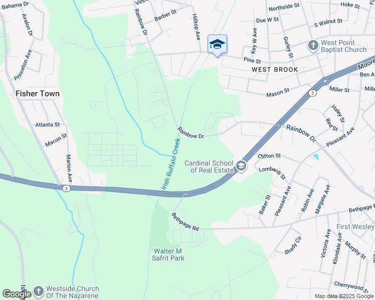 map of restaurants, bars, coffee shops, grocery stores, and more near Mooresville Road in Kannapolis