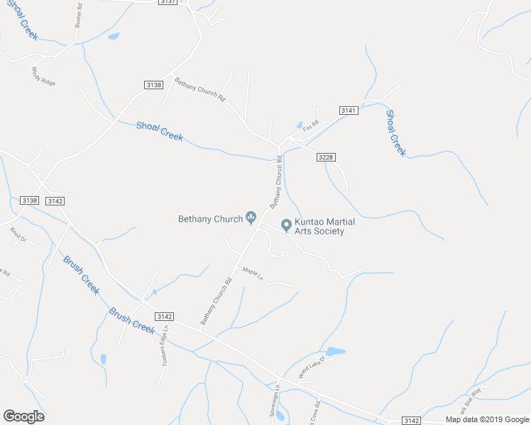 map of restaurants, bars, coffee shops, grocery stores, and more near 239 Bethany Church Road in Fairview