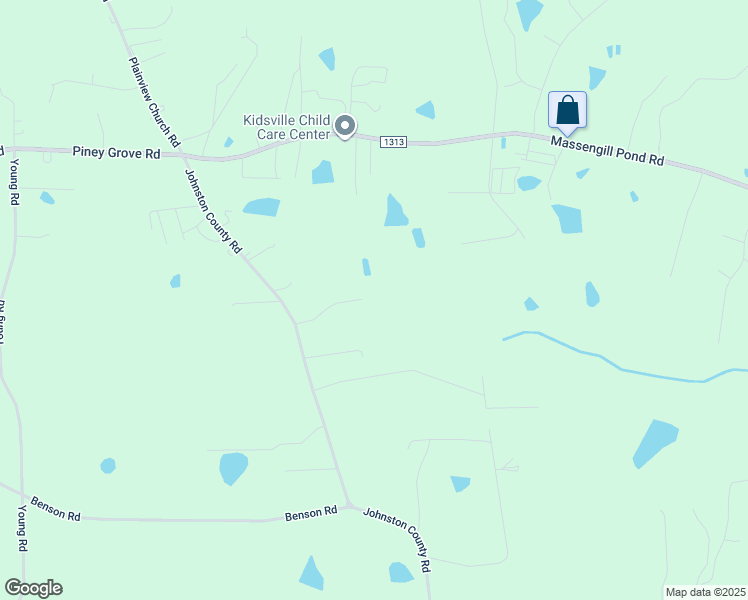 map of restaurants, bars, coffee shops, grocery stores, and more near 3124 Blessing Drive in Angier