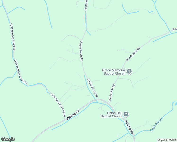 map of restaurants, bars, coffee shops, grocery stores, and more near 595 Griffith Branch Rd in Madisonville