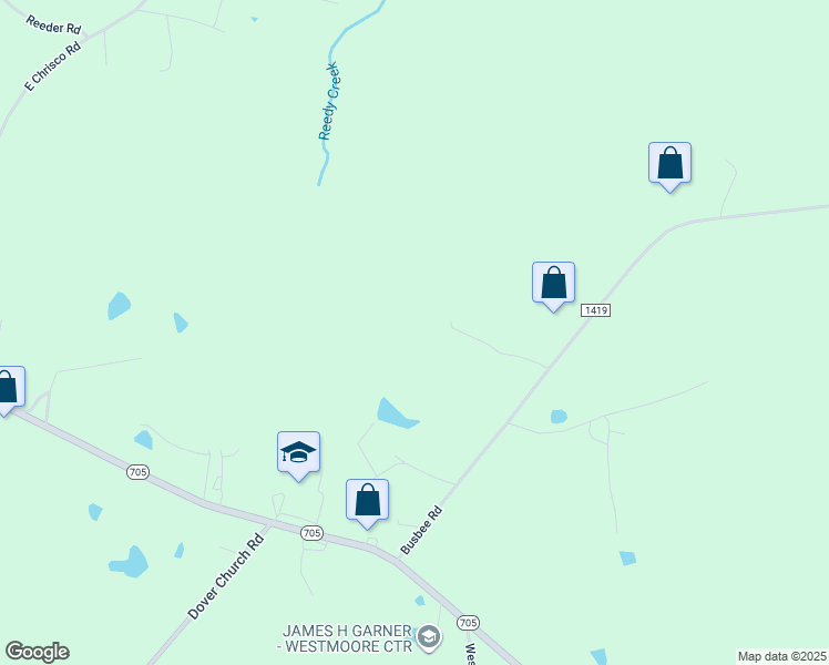 map of restaurants, bars, coffee shops, grocery stores, and more near 4684 Busbee Road in Seagrove
