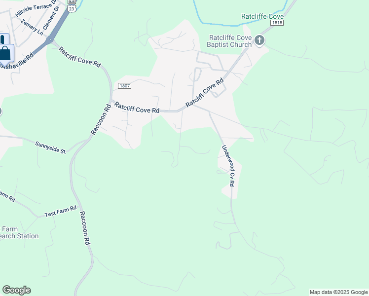 map of restaurants, bars, coffee shops, grocery stores, and more near 191 Pink Dogwood Lane in Waynesville