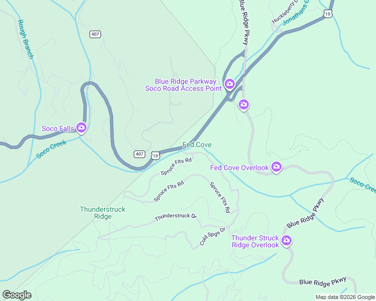 map of restaurants, bars, coffee shops, grocery stores, and more near 11242 U.S. 19 in Maggie Valley