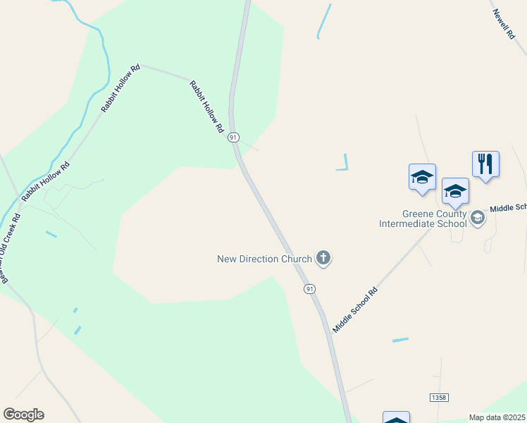 map of restaurants, bars, coffee shops, grocery stores, and more near 2007 North Carolina 91 in Snow Hill