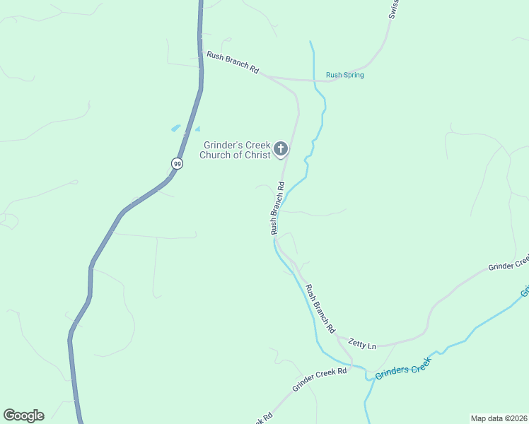 map of restaurants, bars, coffee shops, grocery stores, and more near 270 Rush Branch Road in Hohenwald