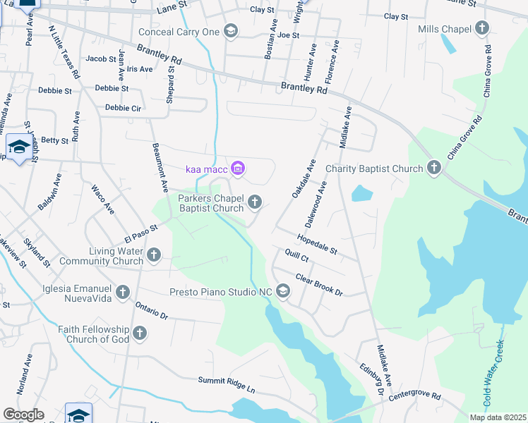 map of restaurants, bars, coffee shops, grocery stores, and more near 290 Esther Circle in Kannapolis