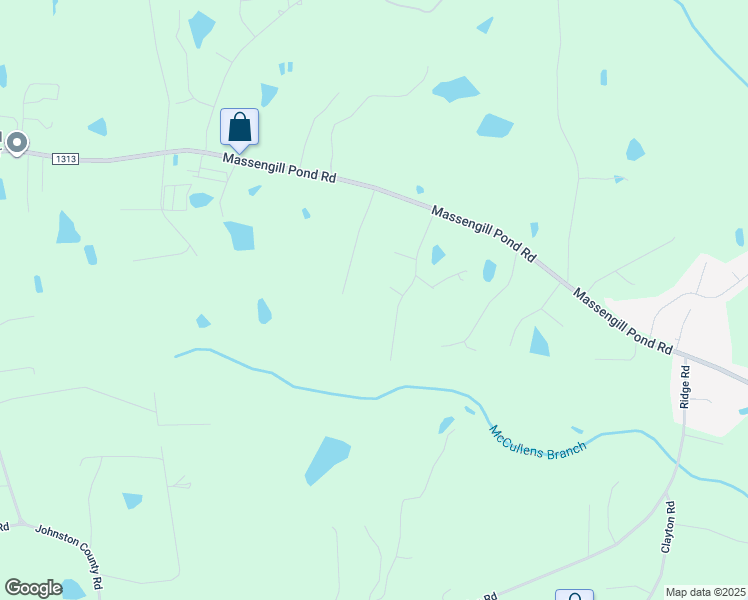 map of restaurants, bars, coffee shops, grocery stores, and more near 105 Danny Circle in Angier