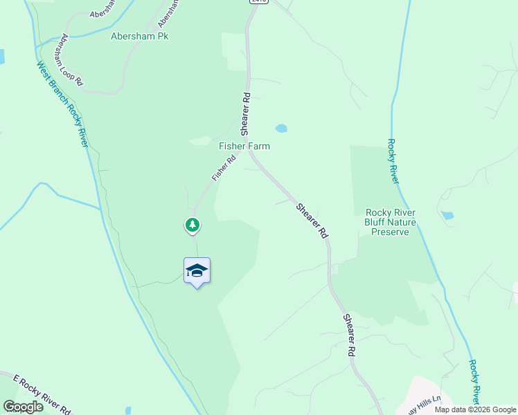 map of restaurants, bars, coffee shops, grocery stores, and more near 21121 Shearer Road in Davidson