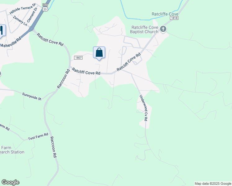 map of restaurants, bars, coffee shops, grocery stores, and more near 191 Pink Dogwood Lane in Waynesville