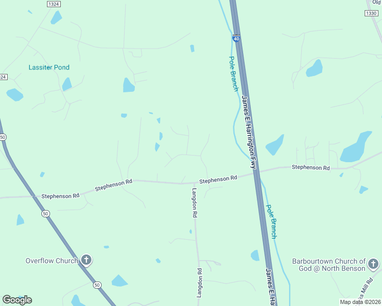 map of restaurants, bars, coffee shops, grocery stores, and more near 12 Valleydale Drive in Benson