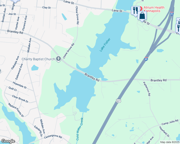 map of restaurants, bars, coffee shops, grocery stores, and more near in Kannapolis