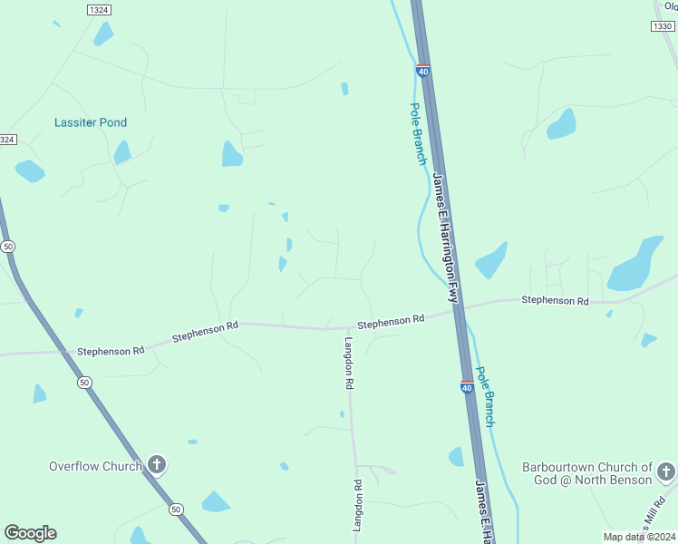 map of restaurants, bars, coffee shops, grocery stores, and more near 12 Valleydale Drive in Benson