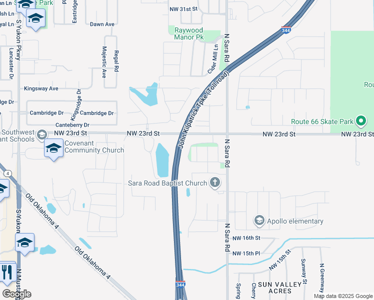 map of restaurants, bars, coffee shops, grocery stores, and more near 2215 Bains Hill Lane in Yukon
