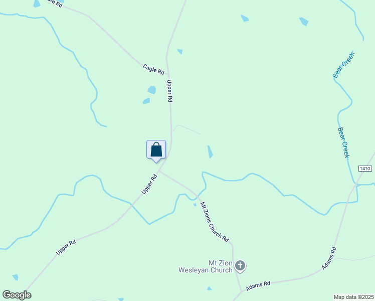 map of restaurants, bars, coffee shops, grocery stores, and more near 1147 Upper Road in Seagrove