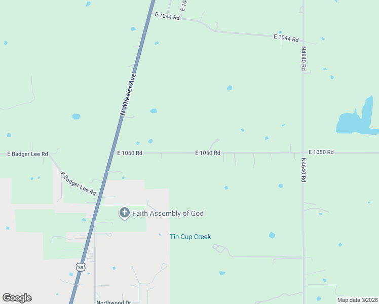 map of restaurants, bars, coffee shops, grocery stores, and more near E1050 Road in Sallisaw