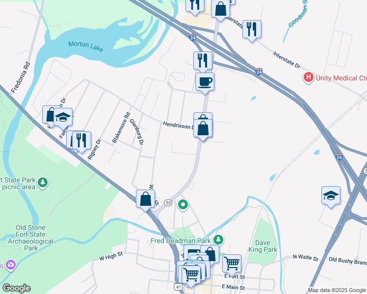 map of restaurants, bars, coffee shops, grocery stores, and more near 114 Ewell Street in Manchester