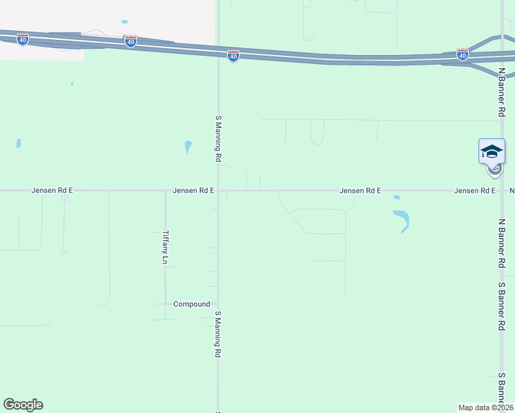 map of restaurants, bars, coffee shops, grocery stores, and more near 8128-8190 Jensen Road East in El Reno