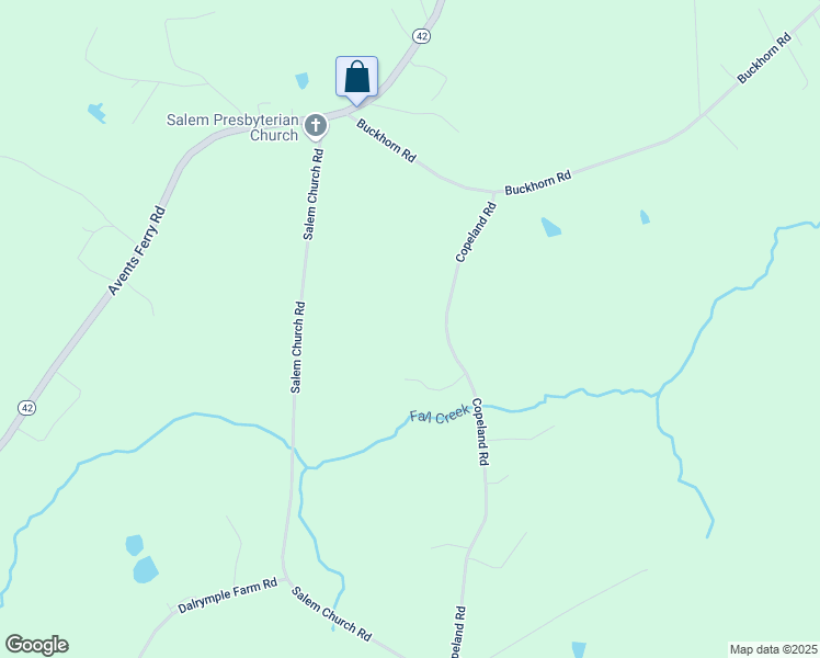 map of restaurants, bars, coffee shops, grocery stores, and more near 739-787 Copeland Road in Sanford