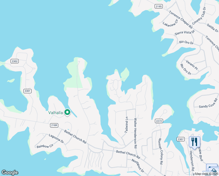 map of restaurants, bars, coffee shops, grocery stores, and more near in Cornelius