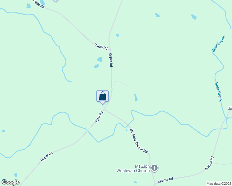 map of restaurants, bars, coffee shops, grocery stores, and more near 1147 Upper Road in Seagrove