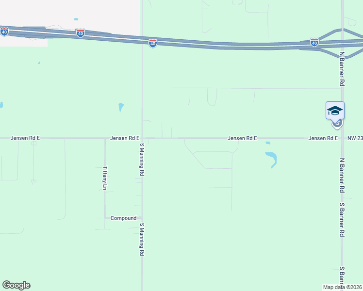 map of restaurants, bars, coffee shops, grocery stores, and more near 8248 Jensen Road East in El Reno
