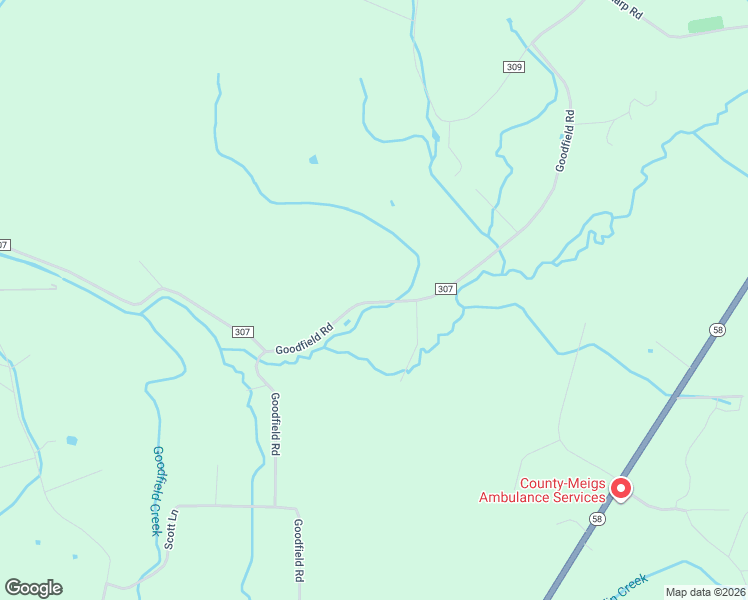 map of restaurants, bars, coffee shops, grocery stores, and more near County Road 307 in Decatur