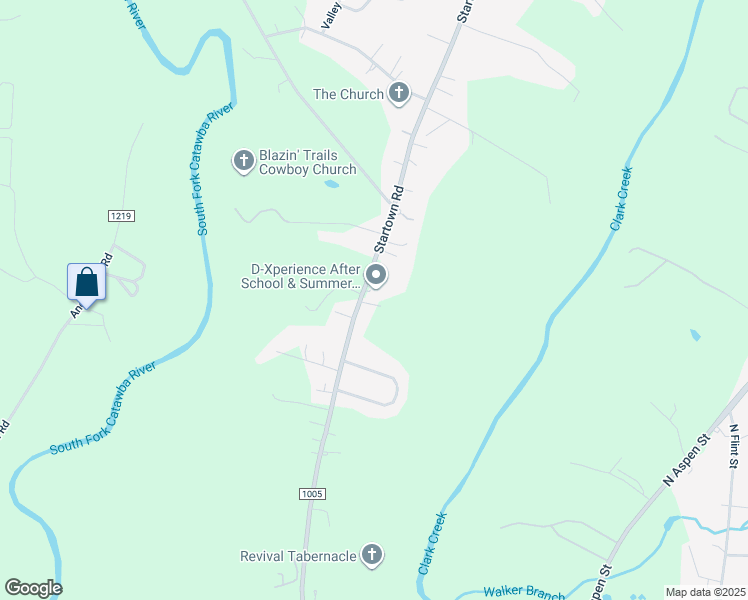 map of restaurants, bars, coffee shops, grocery stores, and more near 1350 Startown Road in Lincolnton