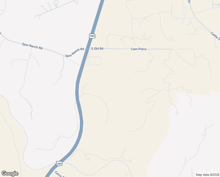 map of restaurants, bars, coffee shops, grocery stores, and more near 19 Del Charro Road in Lamy