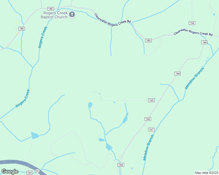 map of restaurants, bars, coffee shops, grocery stores, and more near 190 County Road 165 in Athens