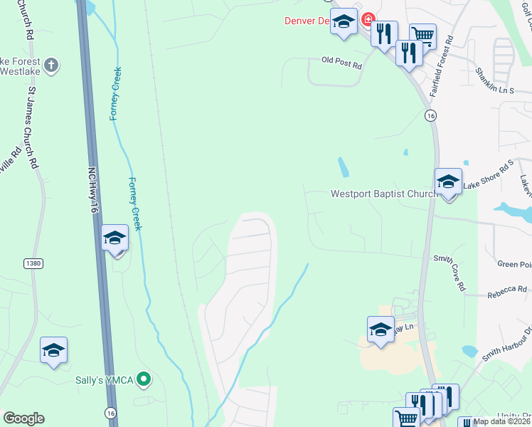 map of restaurants, bars, coffee shops, grocery stores, and more near 6296 Durango Way in Denver