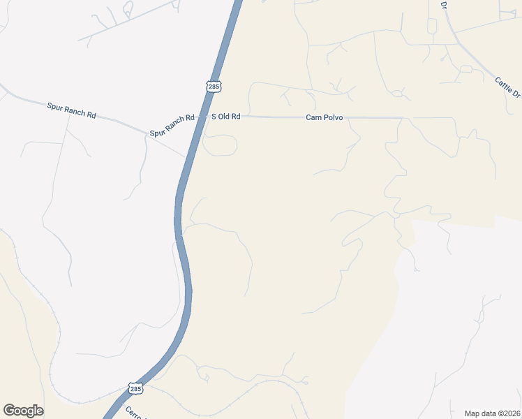 map of restaurants, bars, coffee shops, grocery stores, and more near 19 Del Charro Road in Lamy