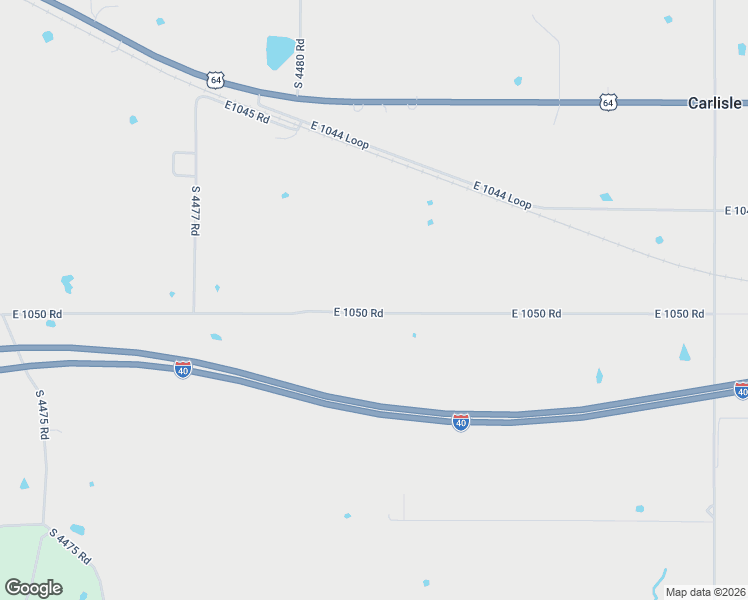 map of restaurants, bars, coffee shops, grocery stores, and more near 448196 East 1050 Road in Stigler